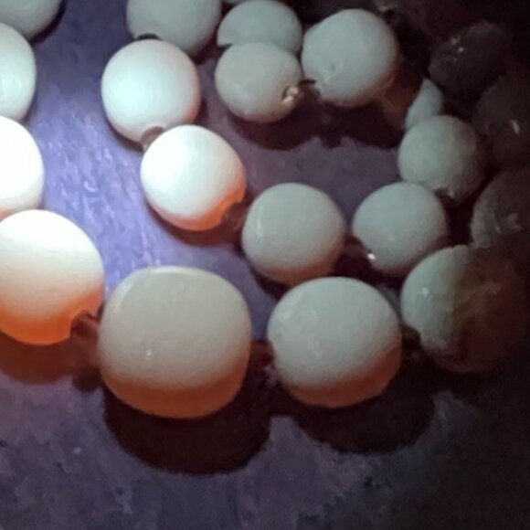 Antique Genuine Baltic Amber Egg Yolk Butterscotch Caramel Necklace Barrel Clasp - Picture 3 of 15